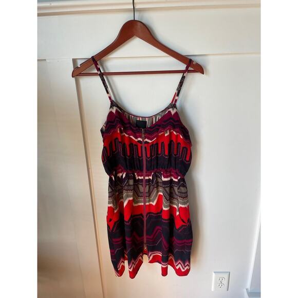 Dolce Vita 100% Silk Exposed Zipper Front Mini Dress, S - Picture 5 of 10